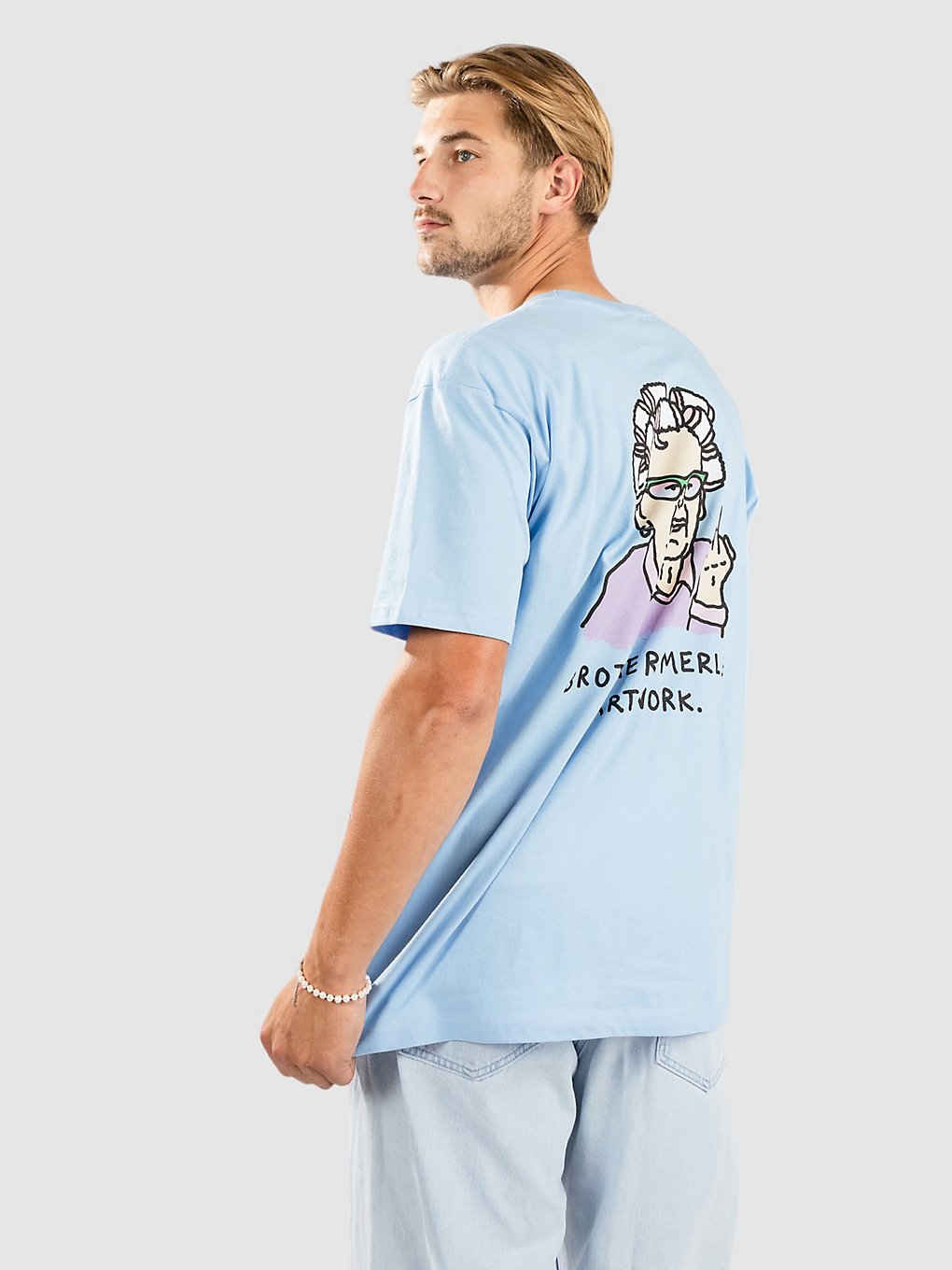Brother Merle Betty Retro T-Shirt light blue kaufen