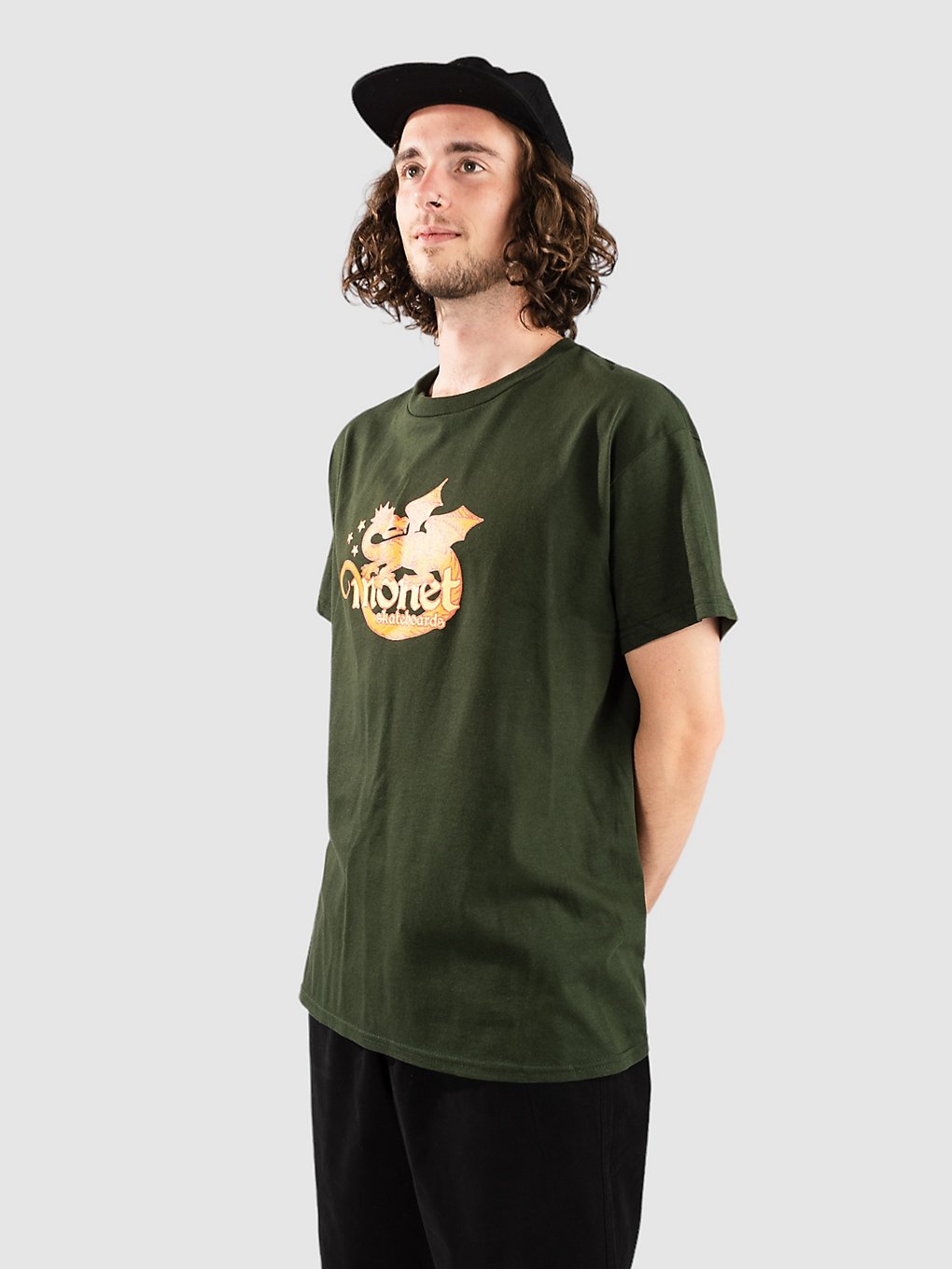 Monet Skateboards Monets Dragon T-Shirt marine green kaufen