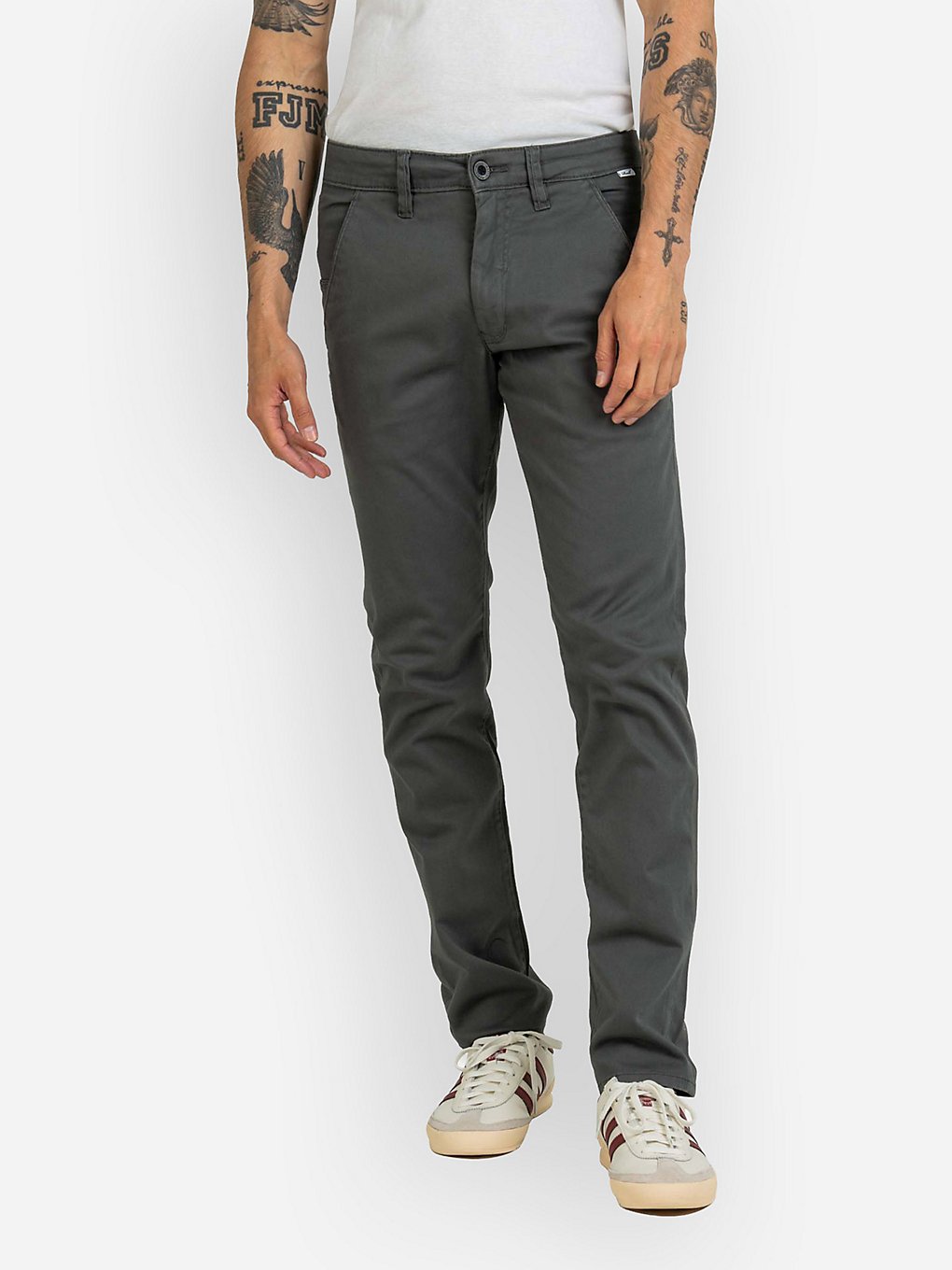 REELL Flex Tapered Chino Broek Grijs