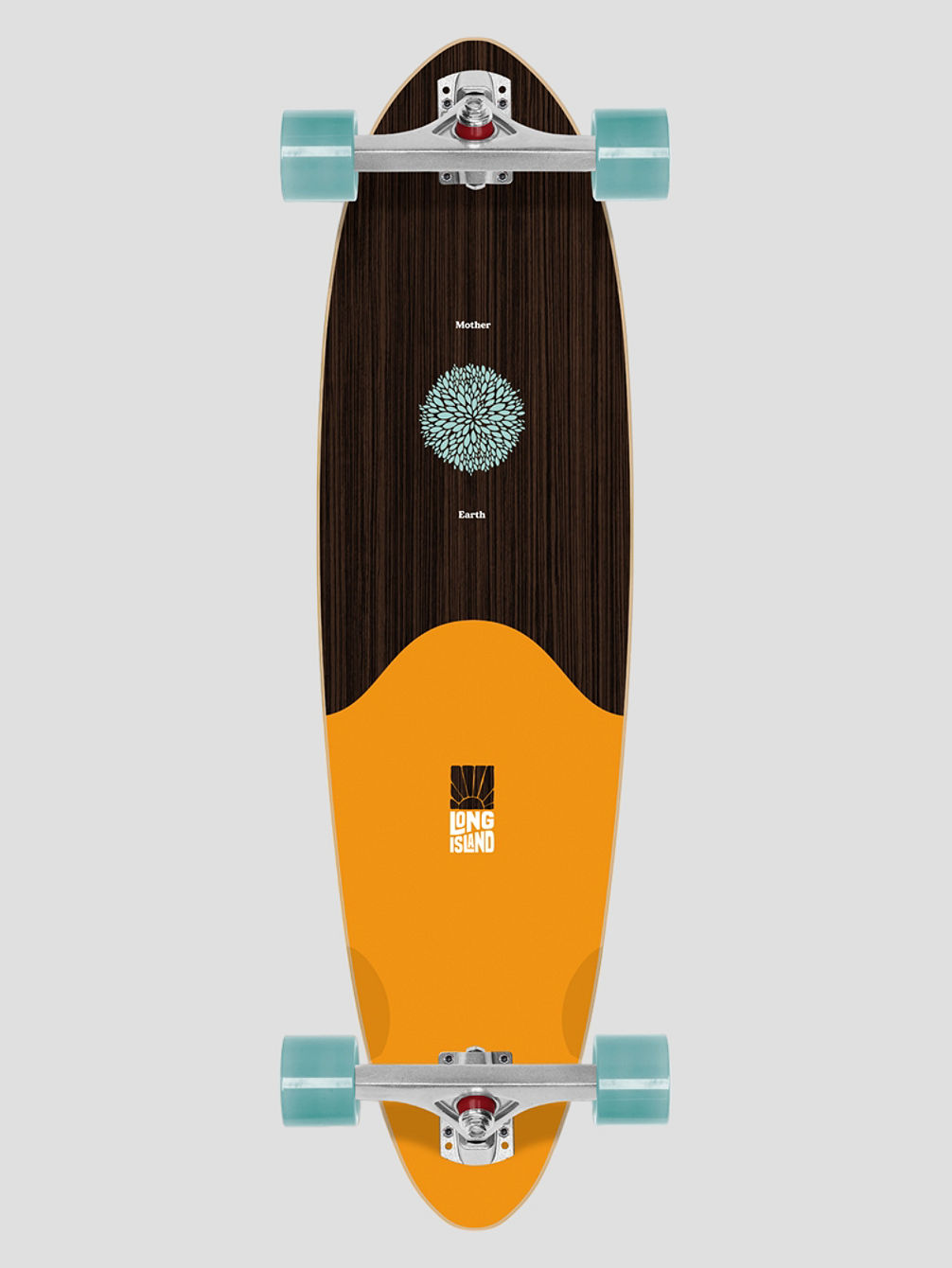Mother Earth 35&amp;#034;X9&amp;#034; Pintail Longboard Completo