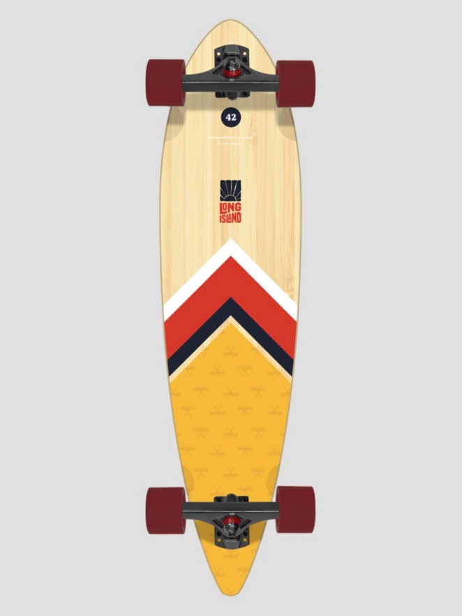 Long Island Longboards Rowing 42″X9.5″ Pintail Longboard Completo