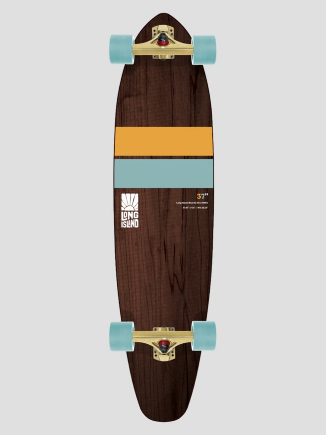 Long Island Longboards Dual 37.85″X9.3″ Kicktail Skateboard Completo