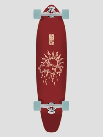 Long Island Longboards Lead 37.8&quot;X9.25&quot; Kicktail Skate Completo