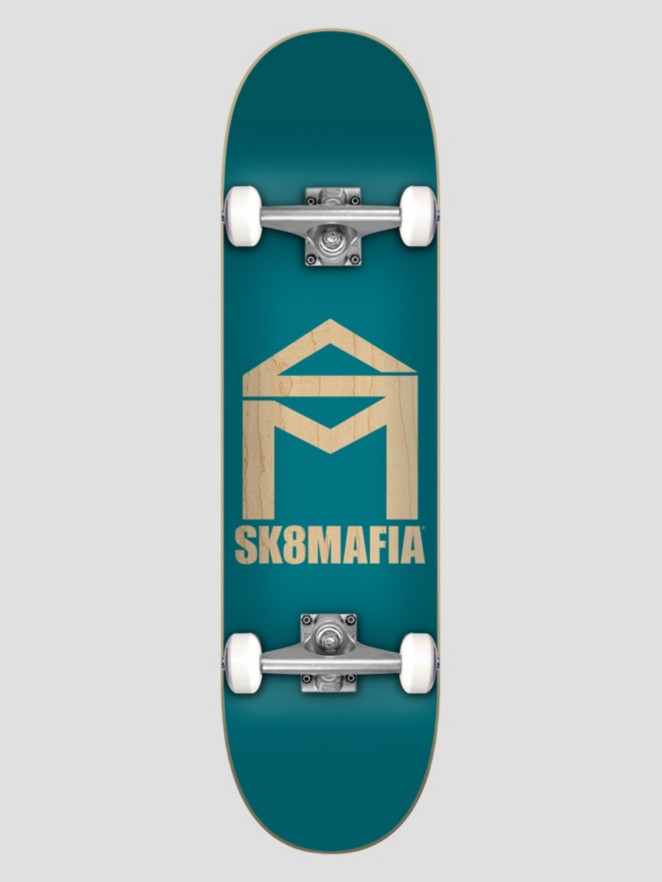 SK8 Mafia House Logo Stained 8.0″X31.85″ Skateboard Completo