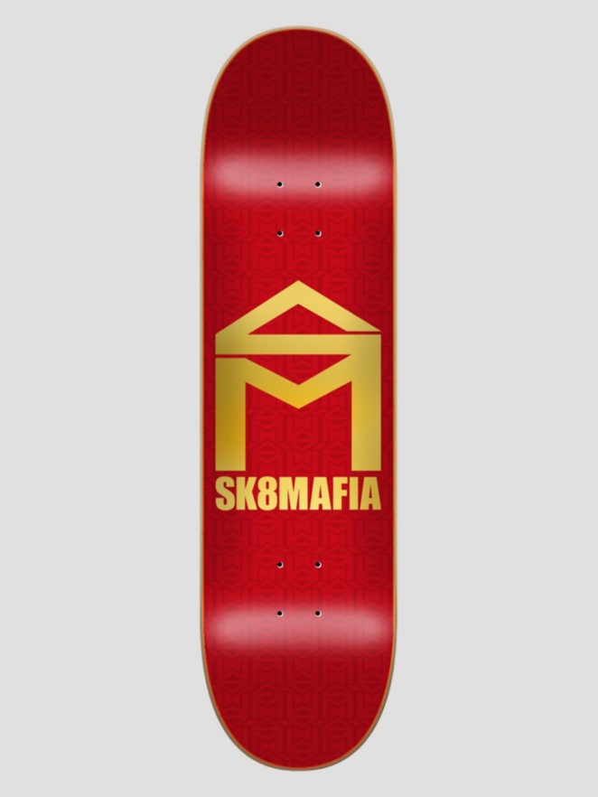 SK8 Mafia House Logo Premium Red 8.0″X32″ Skateboard Deck