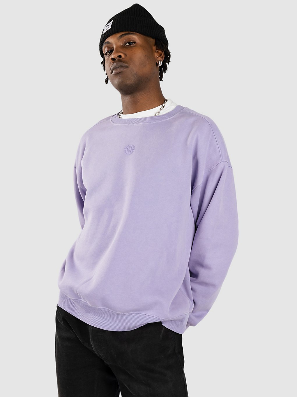 Ninth Hall Fundamental Crew Sweater pastel purple kaufen