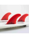 FCS 2 Accelerator Neo Glass Large Red Tri Fin Set