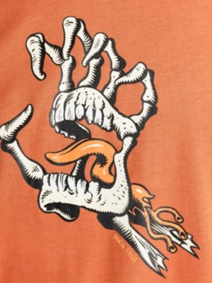 Bone Hand Cruz Front Camiseta