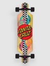 Santa Cruz Sundown Stripes 36" Drop Through Skate Completo