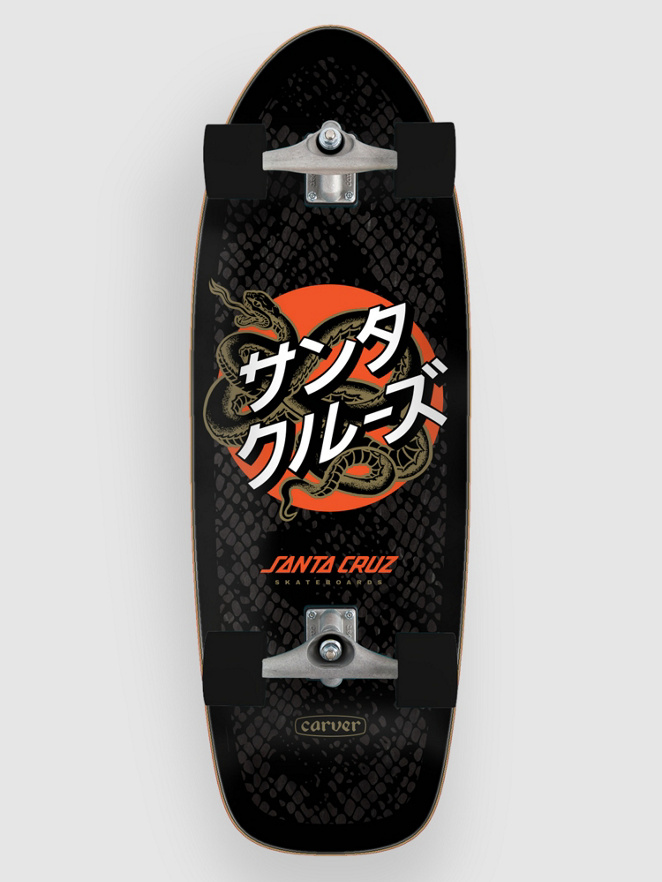 Santa Cruz x Carver Japanese Snake Dog Pig 31.5″ Surfskate