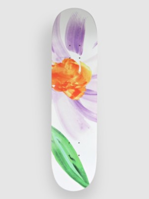 Photos - Other for outdoor activities Skateboard Café Skateboard Café Floral 7.875" Skateboard Deck white