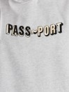 Pass Port Sunken Logo Embroidery Hoodie