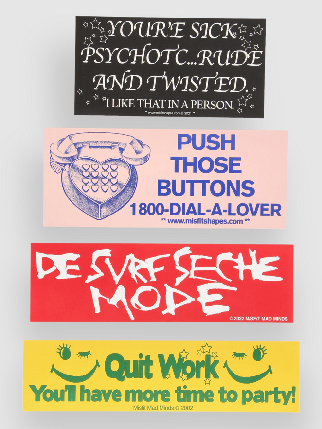 Misfit Shapes Bumpered Colour Pack Adesivo