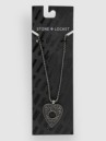 Stone and Locket Planchett Collana