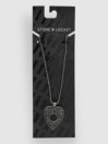 Stone and Locket Planchett Necklace