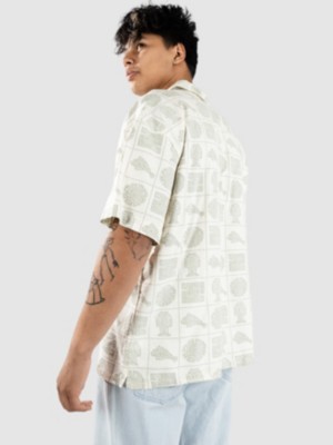 Printed Linen Resort Camisa