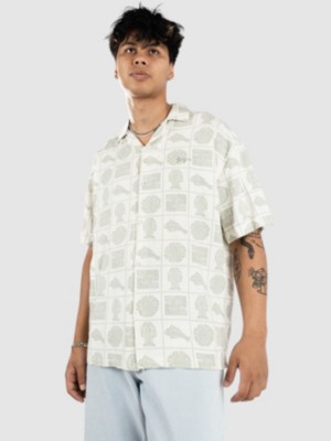 Printed Linen Resort Camisa