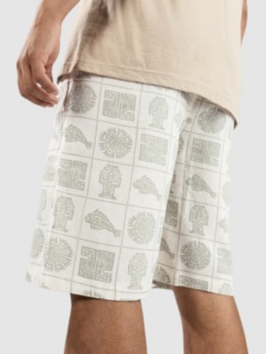 Printed Linen Long Korte Broek