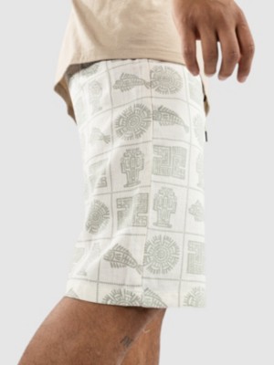 Printed Linen Long Korte Broek