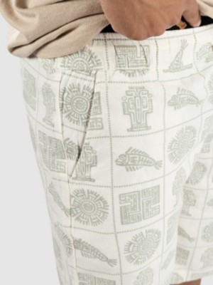 Printed Linen Long Shorts