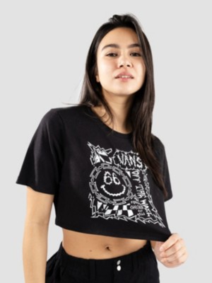 Black vans crop sales top