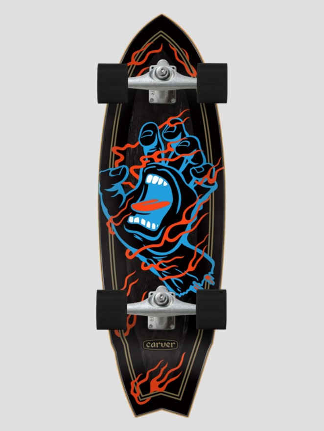 Santa Cruz Inferno Hand Shark Carver 9.825″ Complete