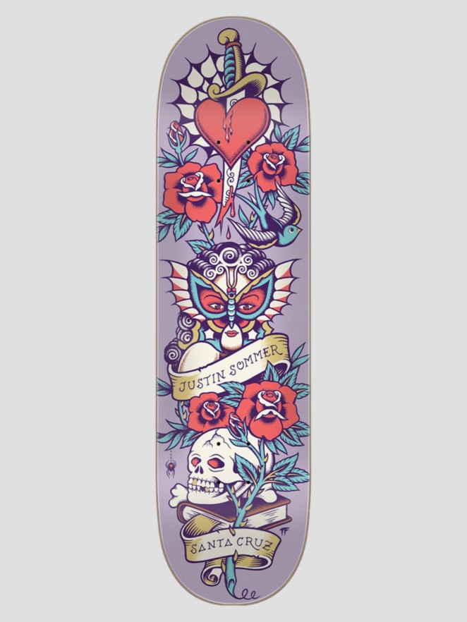 Santa Cruz Sommer Tattooed Vx Everslick 8.25″ Skateboard Deck