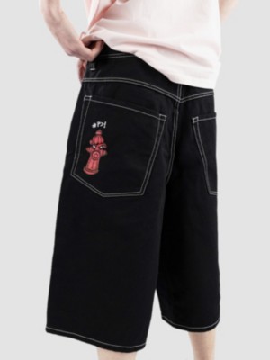 Ultra Loose Sk8 Denim W Embroidery Pantalones Cortos