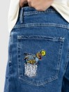 Empyre Ultra Loose Sk8 Denim W Embroidery Shorts