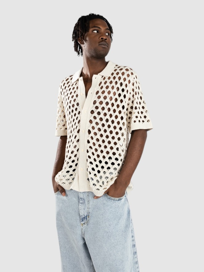 Monet Skateboards Reed Crochet Button Up Shirt