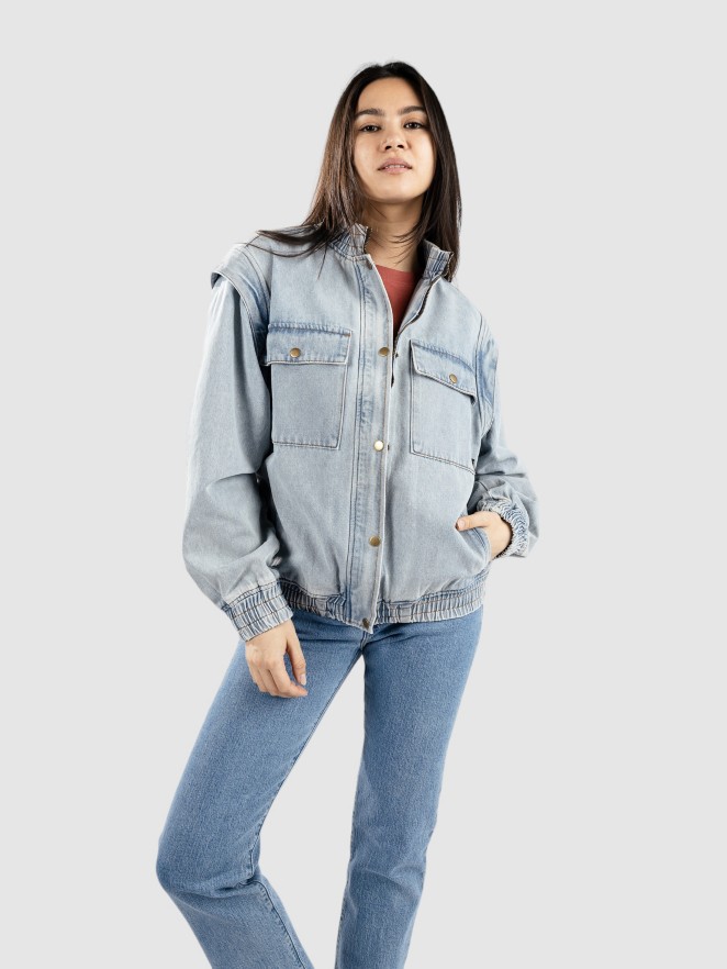 Blue Tomato Oversized Bomber Denim Jacket