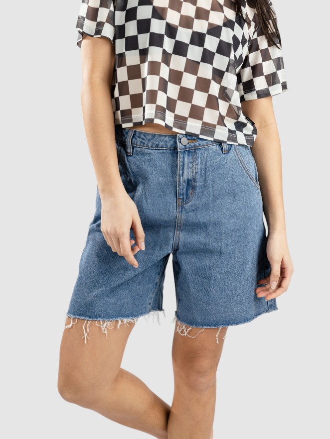 Blue Tomato Pleated Denim Shorts