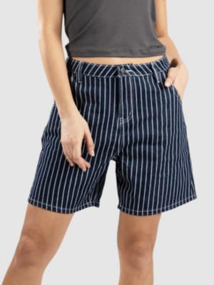 Pleated Denim Short