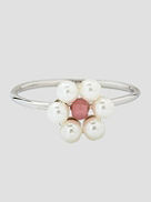 Bitty Pearl Flower 8 Ring