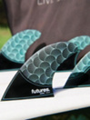 Futures Fins Quad 4 Rasta Honeycomb Fin Set