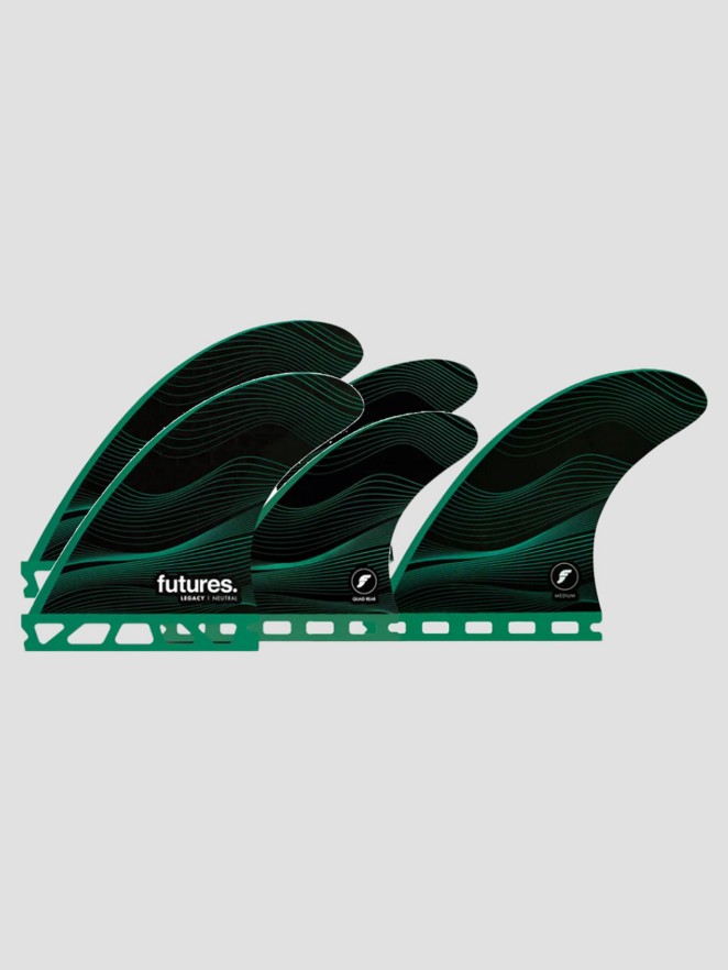 Futures Fins Quad Thruster 5 F6 Legacy Honeycom Fin Set
