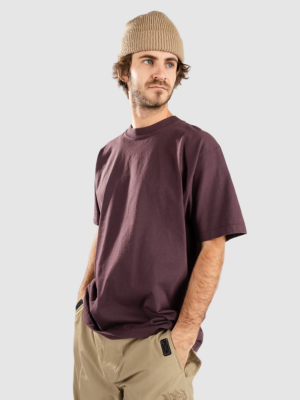 Shaka Wear 7.5 Max Heavyweight Garment Dye T-Shirt wine kaufen