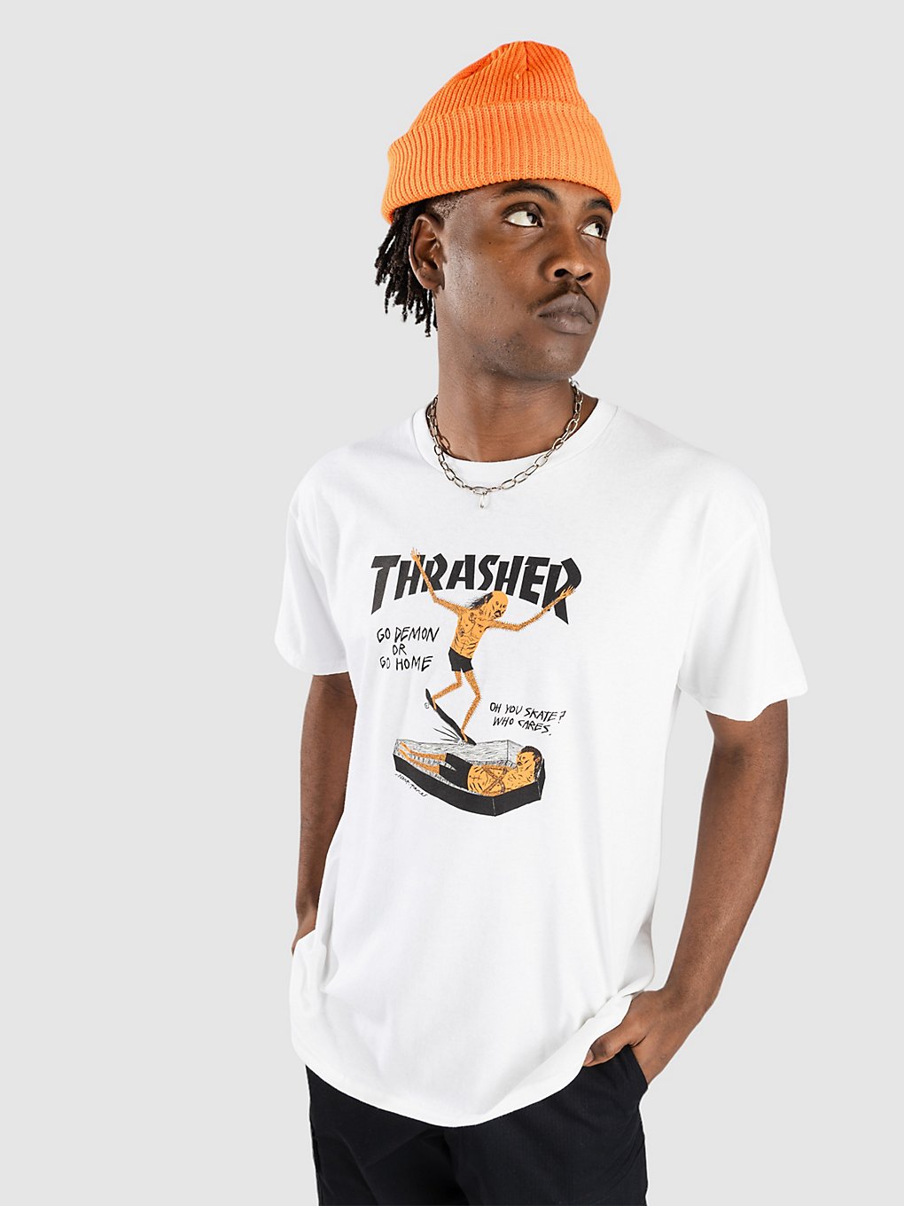 Thrasher Coffin By Neckface T-Shirt white kaufen