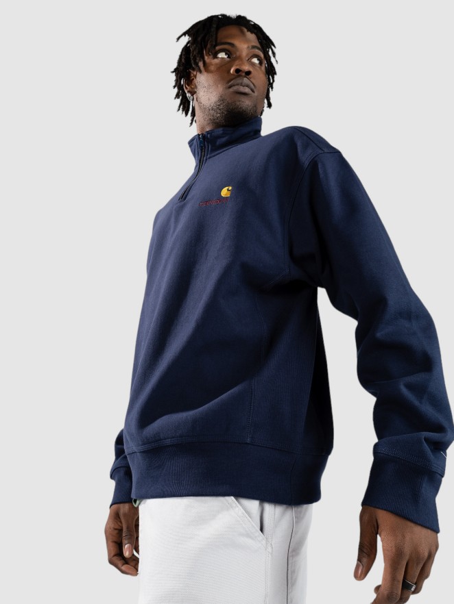 Carhartt WIP Half Zip American Script Felpa