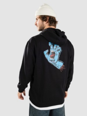 Santa Cruz Screaming Hand Chest Hoodie black kaufen