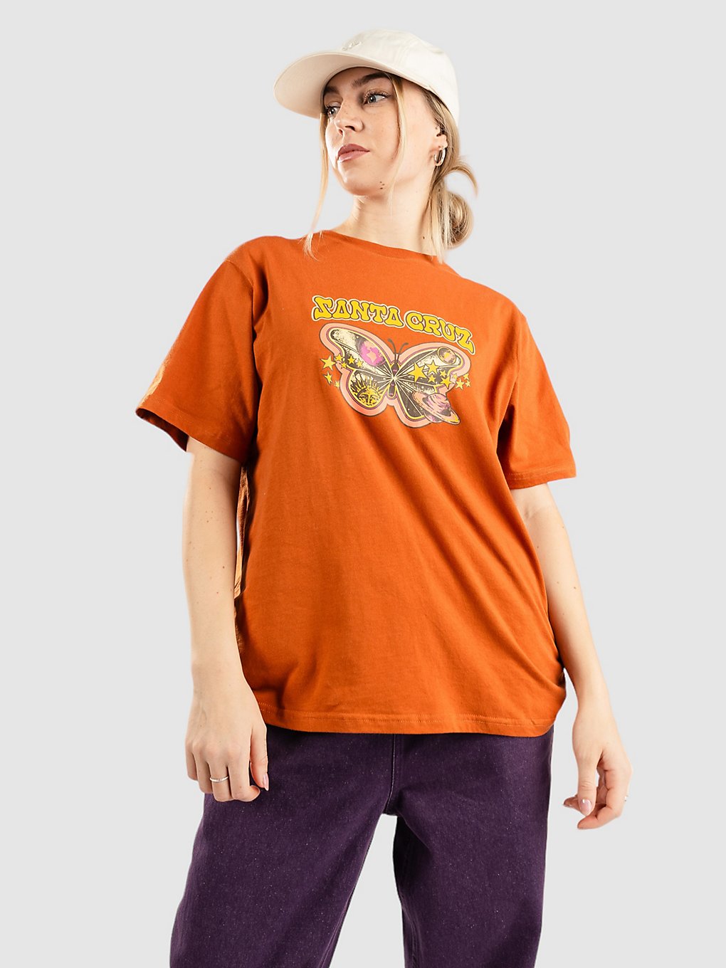 Santa Cruz Galactic Butterfly T-Shirt ginger biscuit kaufen
