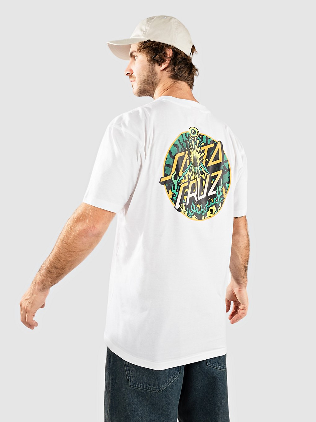 Santa Cruz Winkowski Volcano Dot T-Shirt white kaufen