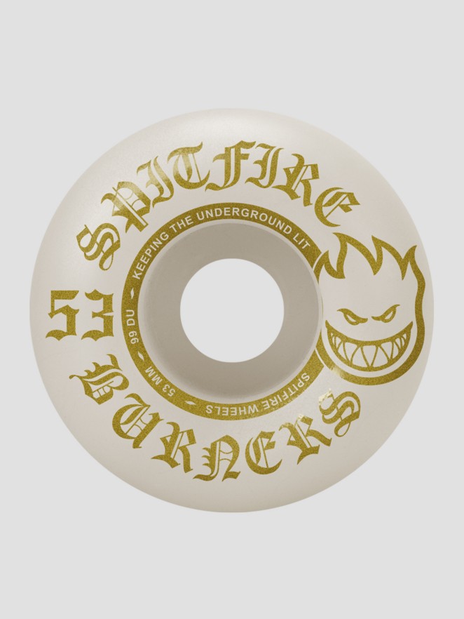 Spitfire 99Du Burner Gold 53mm Wheels