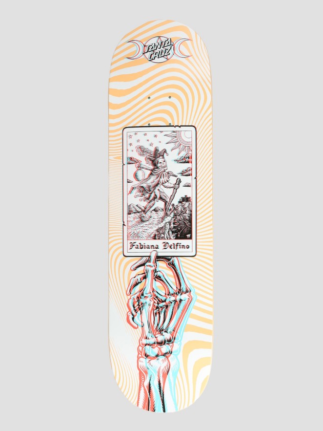 Santa Cruz Delfino Tarot Anaglyph Pro  8.25" Skateboard Deck