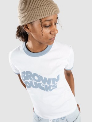 Brown Ducks Ringer Camiseta