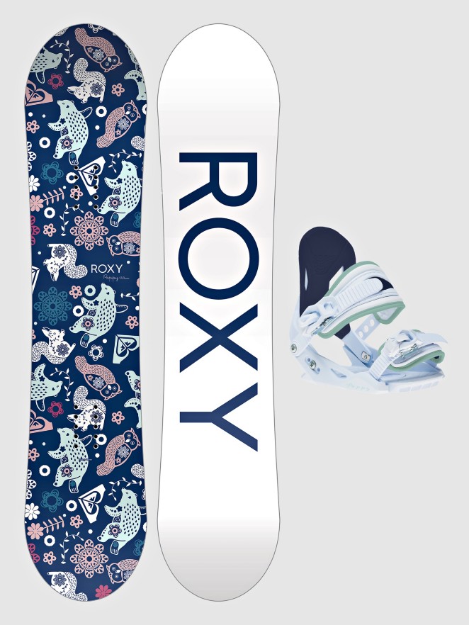 Roxy Poppy + Poppy XS 2025 Snowboard Set