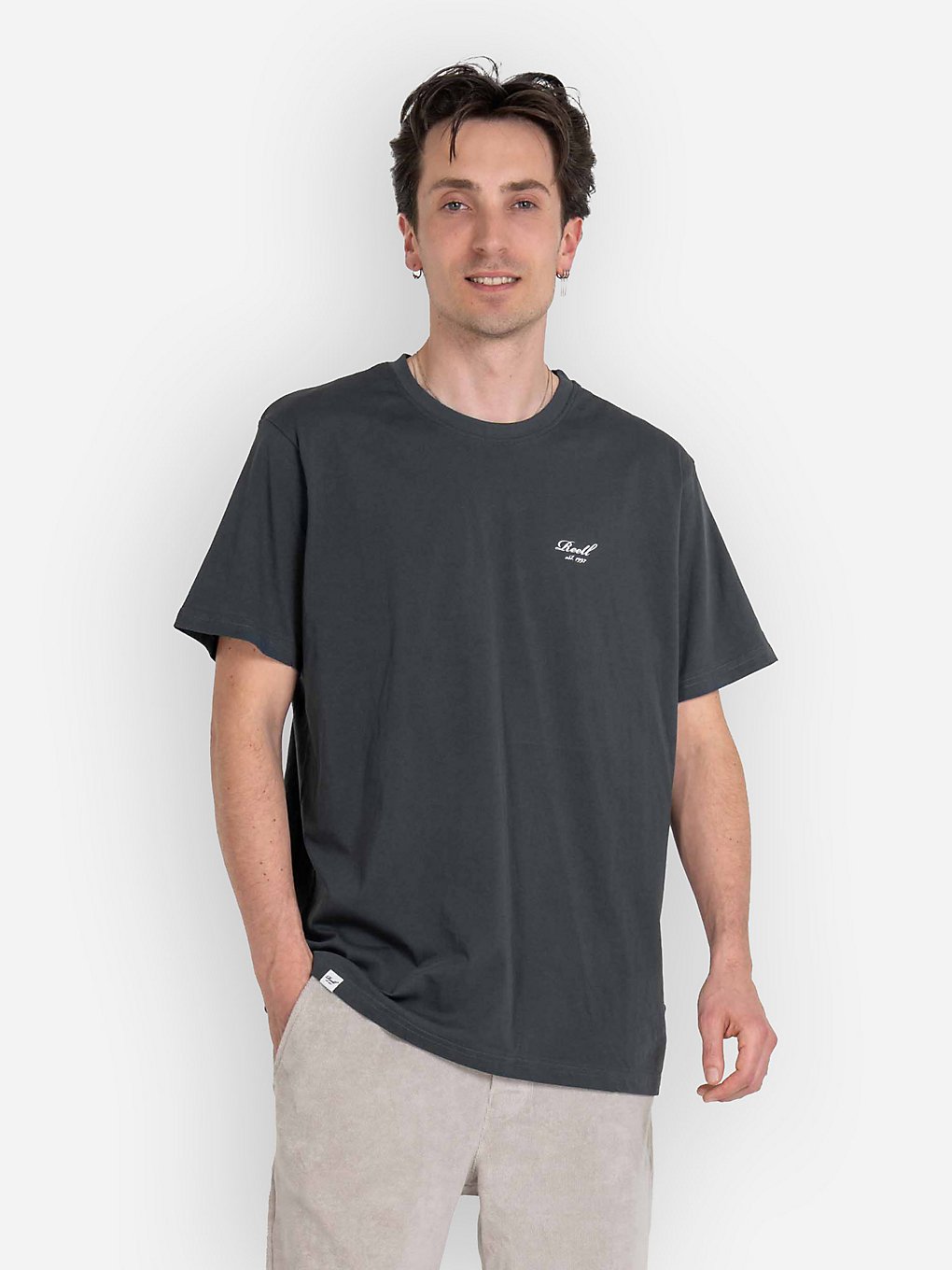REELL Staple Logo T-Shirt Grijs