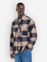 check navy/sand