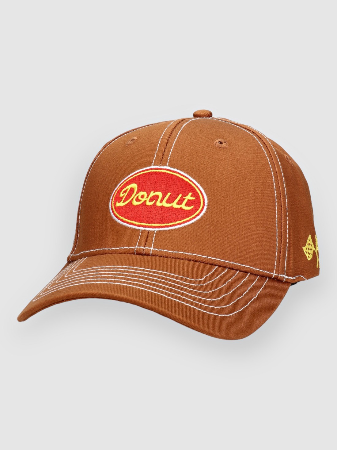 Donut Oval Script Cap brown