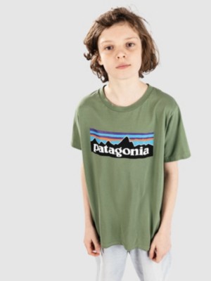 Patagonia P-6 Logo Kids T-Shirt terrain green kaufen